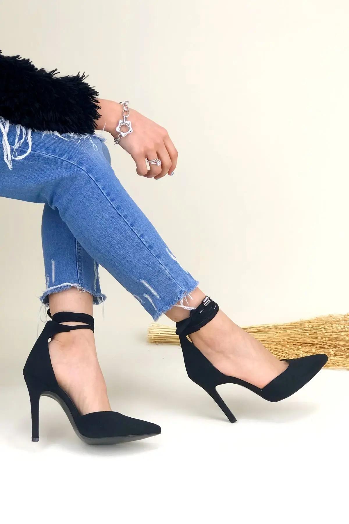 

Women's Fashion Handmade Special Suede Heels Shoes