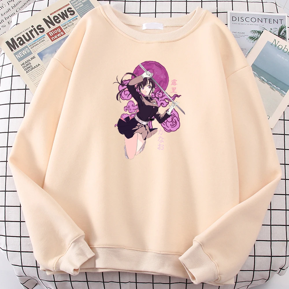 

Мужские толстовки с рисунком аниме рассекающий демонов Tsuyuri Kanao мужская толстовка с круглым вырезом Спортивная Толстовка большого размера ...