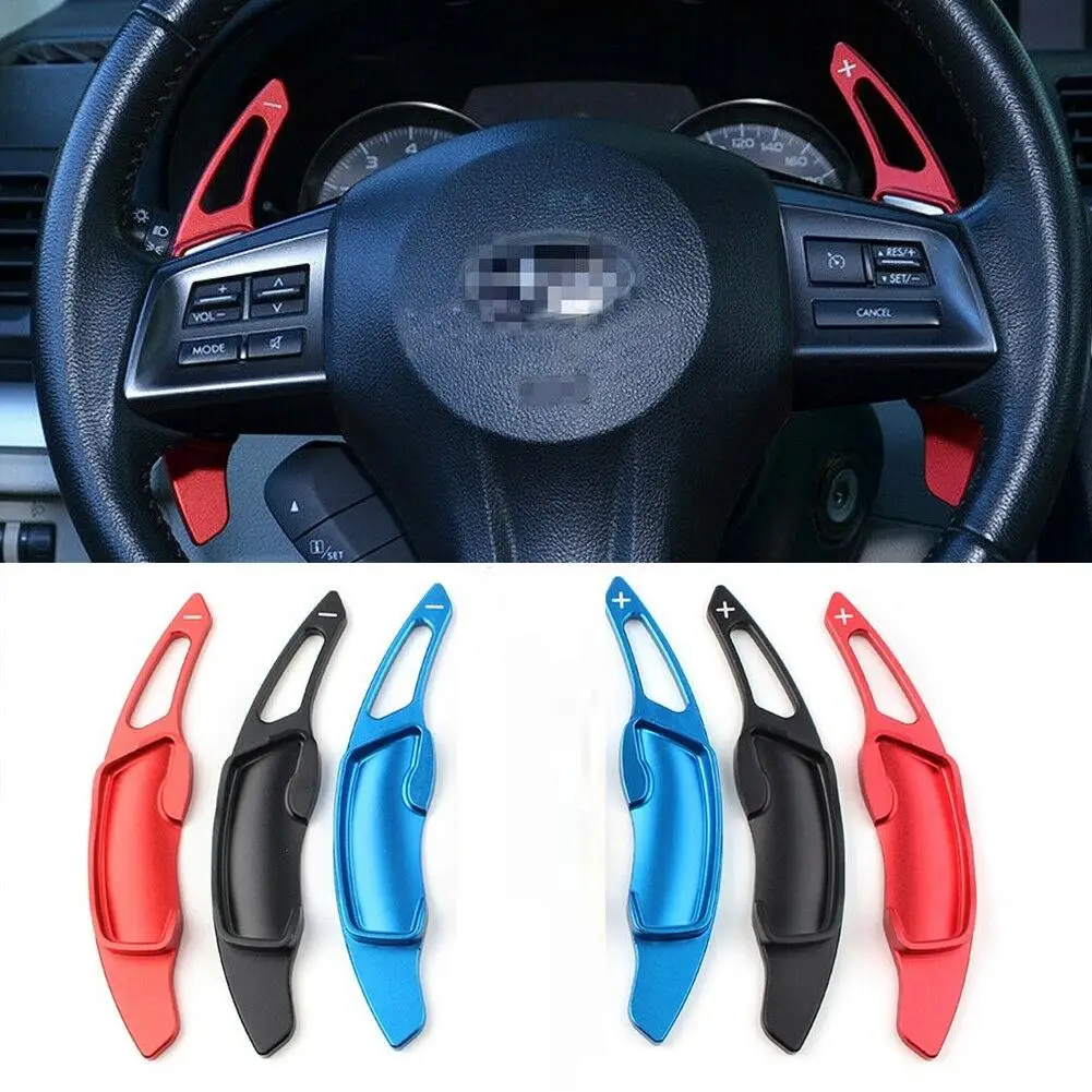 

Aluminum Alloy Car Steering Wheel Paddle Shifter Extension for Subaru Forester Outback Xv Crosstrek non-slip Steering Wheel