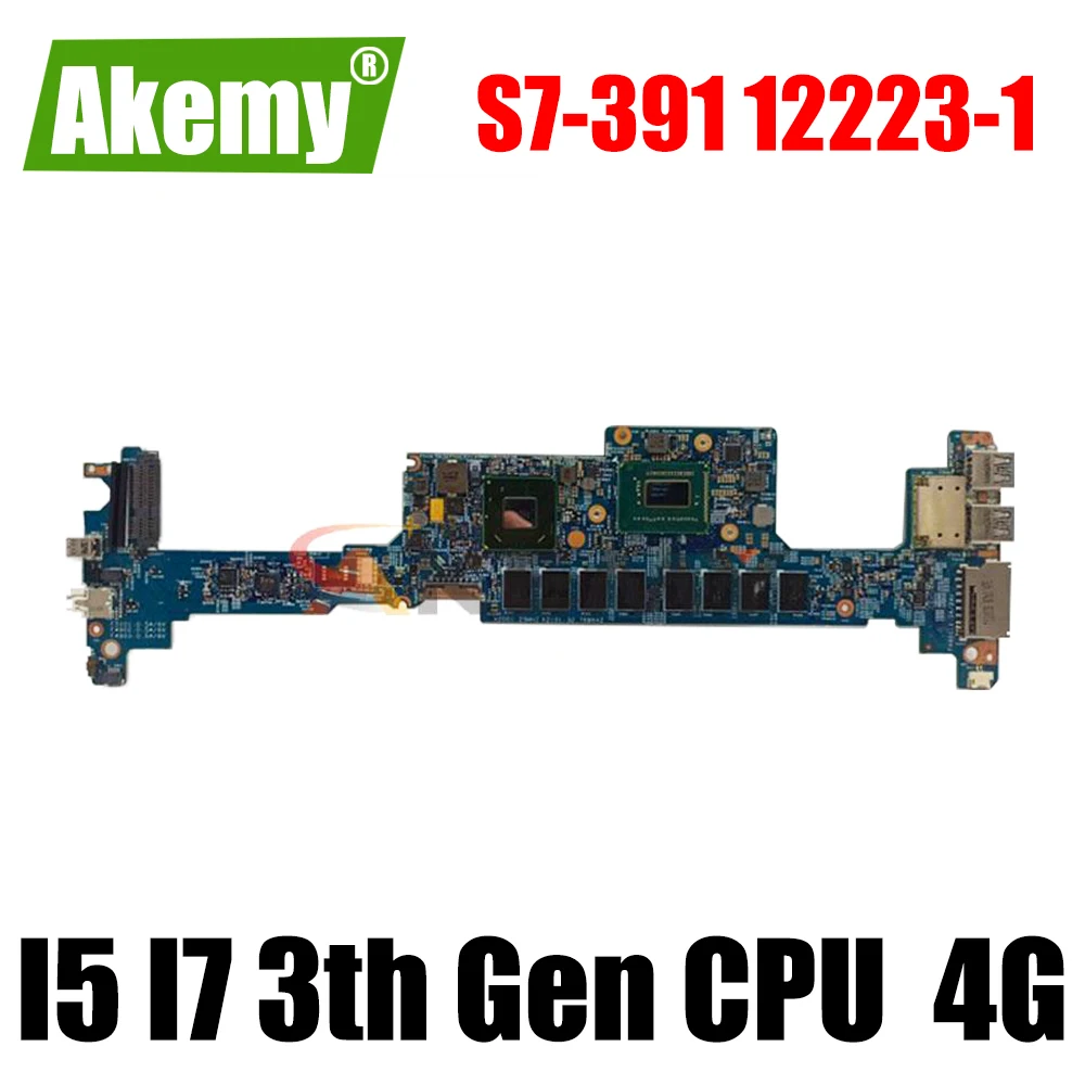 

Материнская плата для ноутбука ACER Aspire S7-391 12223-1, материнская плата с процессором I5 I7 3-го поколения, 4 Гб ОЗУ, импульсная материнская плата 12223-1