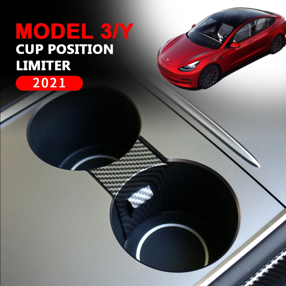 

Для Tesla Model 3 модель Y 2021 ABS автомобильный слот для водяной чашки Противоскользящий ограничитель фотоэлемент вставка аксессуары для тюнинга и...