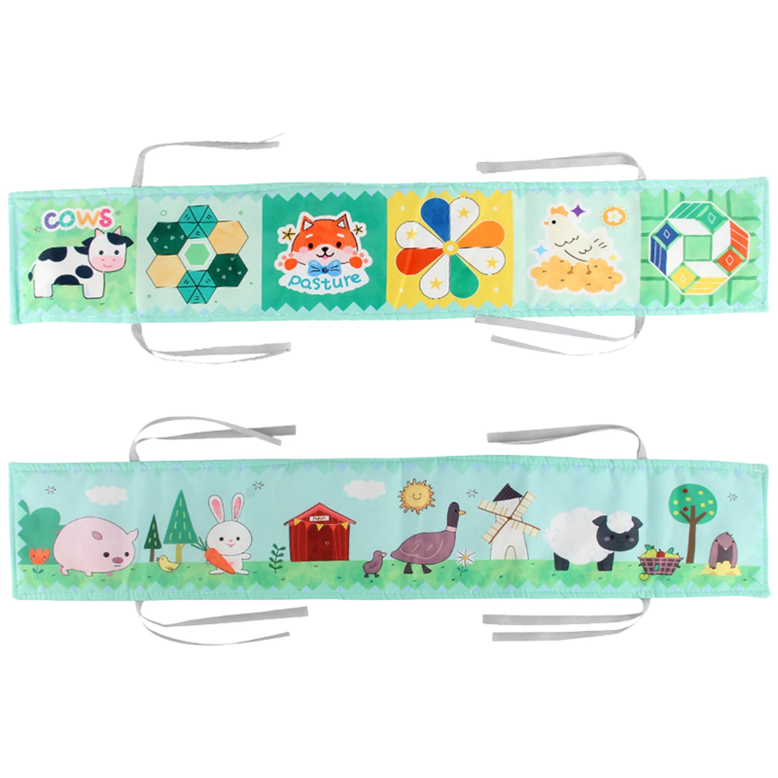 

Sensory Books For Babies Double-sided Soft Book For Early Education Sensory Toys For Toddlers 1-3 Early Children's Development