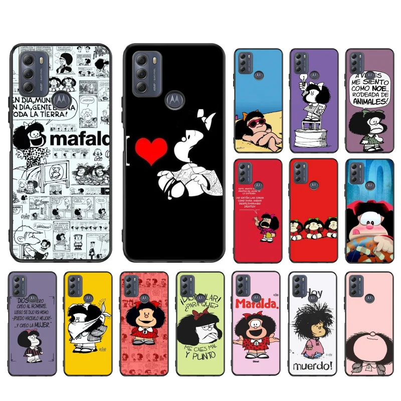 

Mafalda Phone Case for Motorola Moto G 5G G50 G30 G10 G60 G Pure G Stylus G40 Fusion G Play G Power