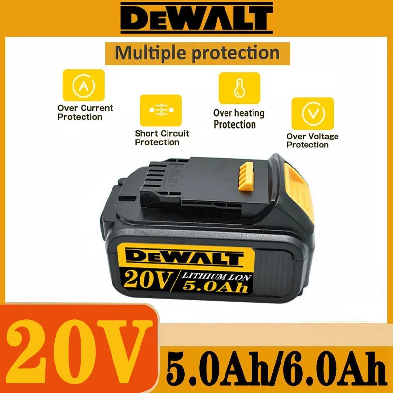 DCB200 Rechargeable Battery 20V Lithium-Ion Series Cordless Drill/Saw/Screwdriver/Wrench/Angle Grinder Brushless Power Tools New