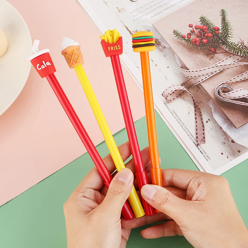 

Креативная симпатичная гелевая ручка с картофелем фри кола, школьный ученик, письменные принадлежности, милые канцелярские принадлежности, детская ручка, мультяшная ручка