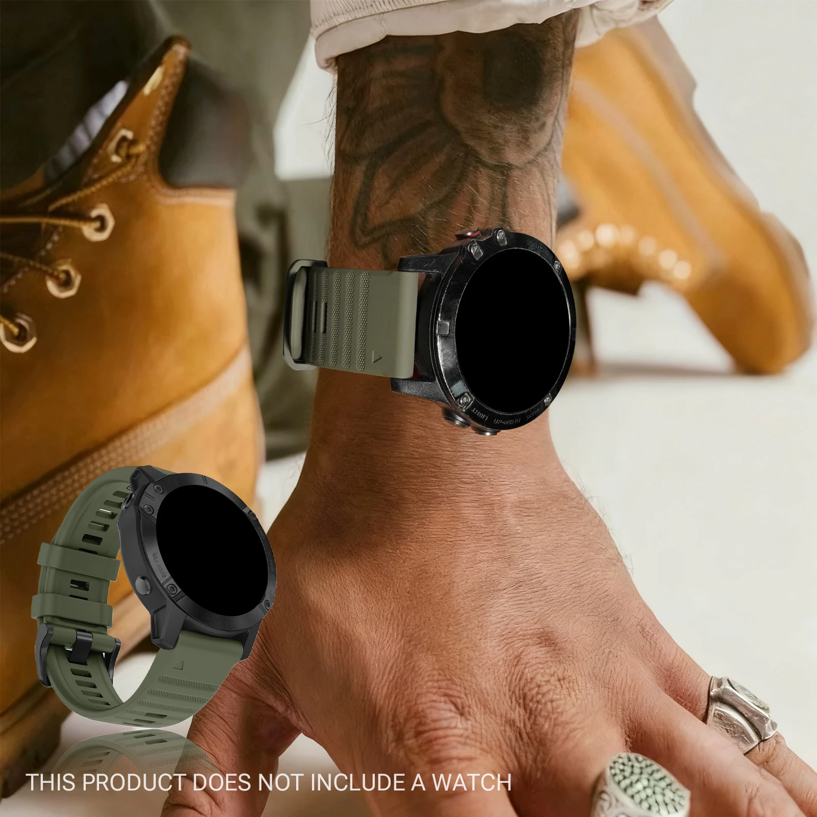 Силиконовый ремешок для часов 22 мм 26 мм для Garmin Fenix 7 7X 8E 6X 6 Pro 5 5X Plus Epix Gen2 Enduro 3 Instinct 3 Solar, быстросъемный ремешок (art.: 3920dc6fe1f52) - 3920dc6fe1f52