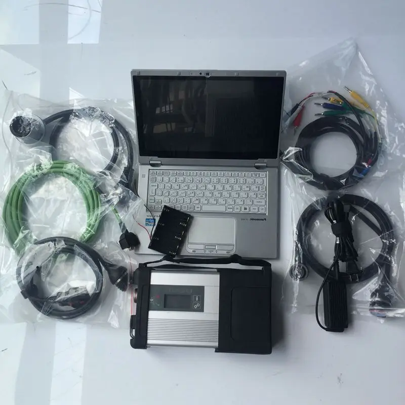 

2023.06v support HHT Top quality MB STAR C5 sd connect better than c4 sd connect software install 90% New Laptop CF-AX2 I5 cpu