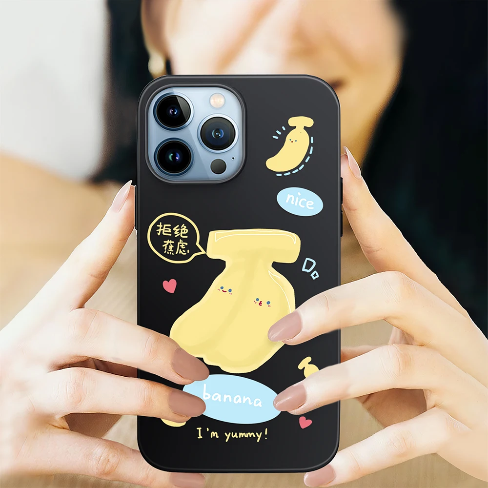 

Banana Cartoon Phone Case For IPhone 13 Pro Max Mini 12pro Cases for iPhone 14 12 11 ProMax X XR XS Max 7 Plus 8 SE 2022 6 Cover