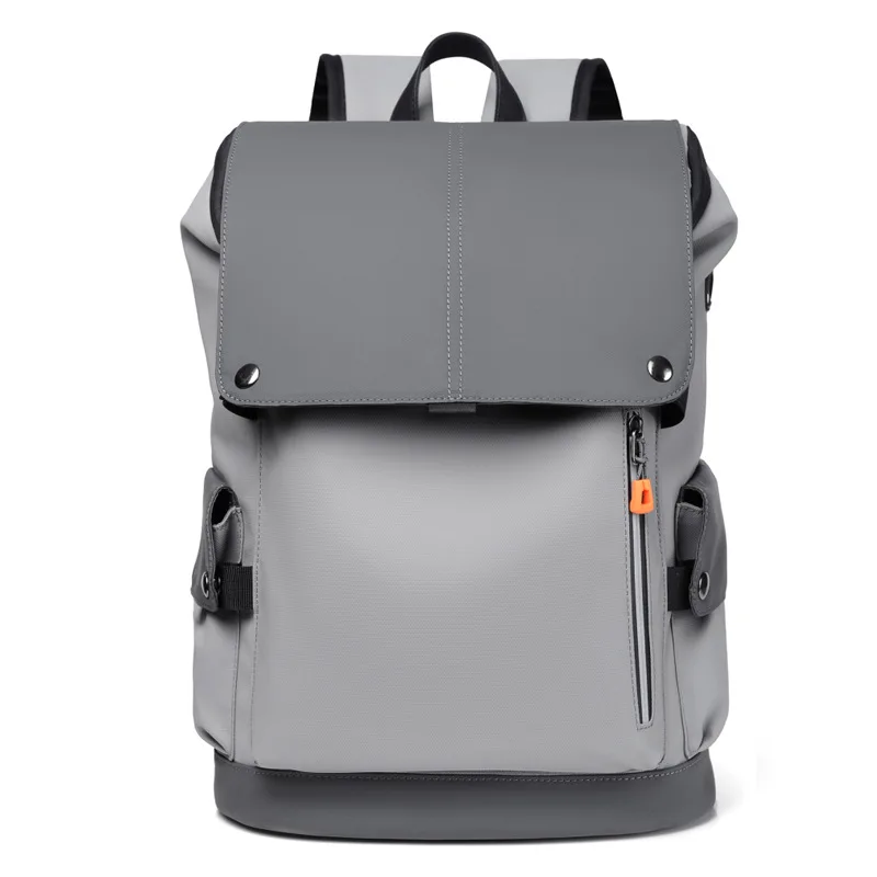 

PU Leather Men's Fashionable Backpack with Large Capacity Travel Backpack