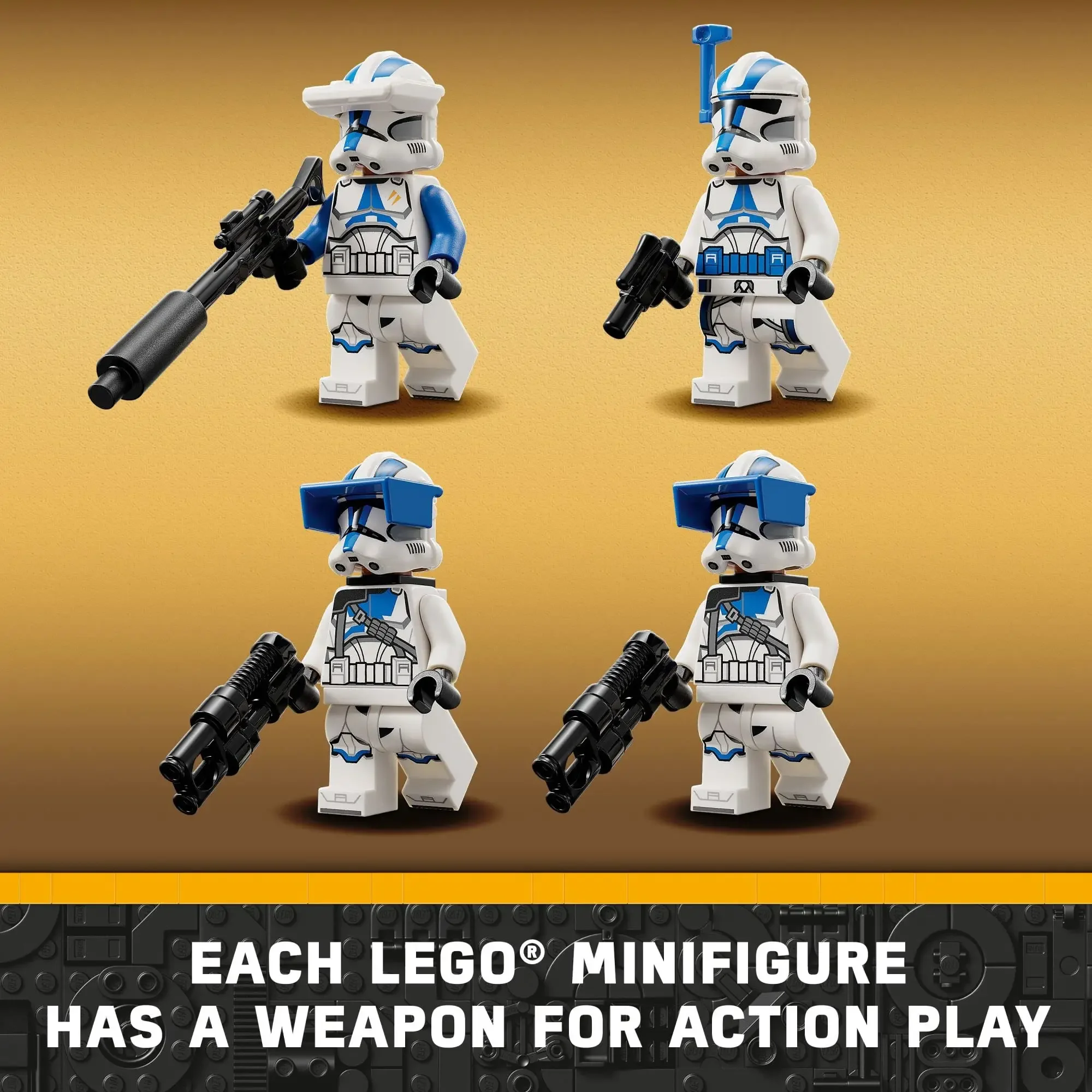LEGO Star Wars 501st Clone Troopers Battle Pack 75345 Набор игрушек с AV-7 Антиавтомобильной пушкой