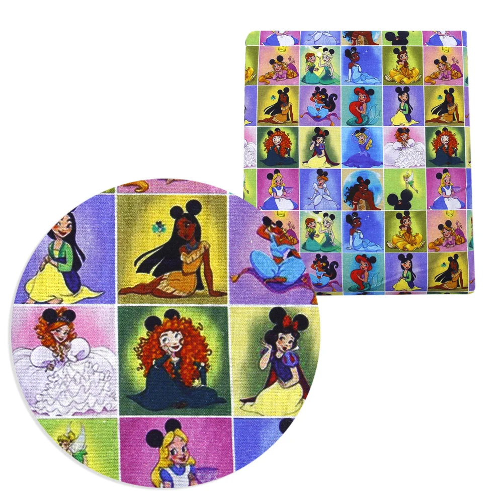 Ткань из полиэстера и хлопка для шитья 50*145 см