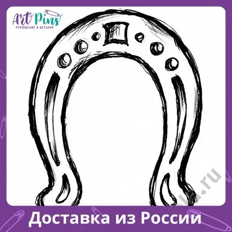 Деревянный штамп Подкова STAMPERIA WTA019 | Дом и сад