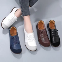 casual women soft white shoes slip on shoes for ladies fashion patchwork leather shoes outdoor sneakers zapatos mujer