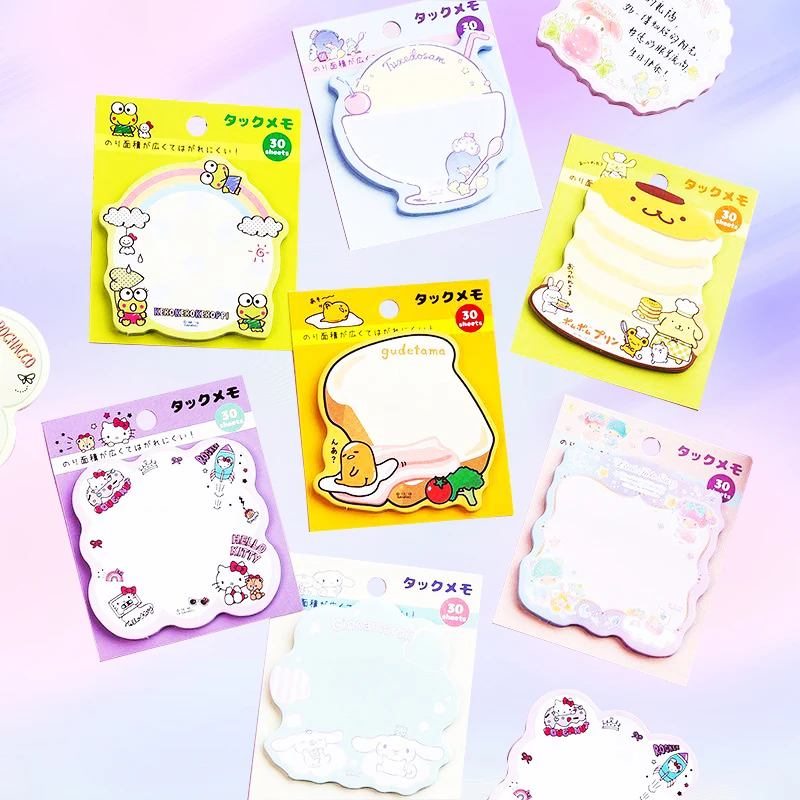 Sanrioed Липкие заметки Kawaii аниме My Melody Kuromi Hello Kitty студенческие канцелярские
