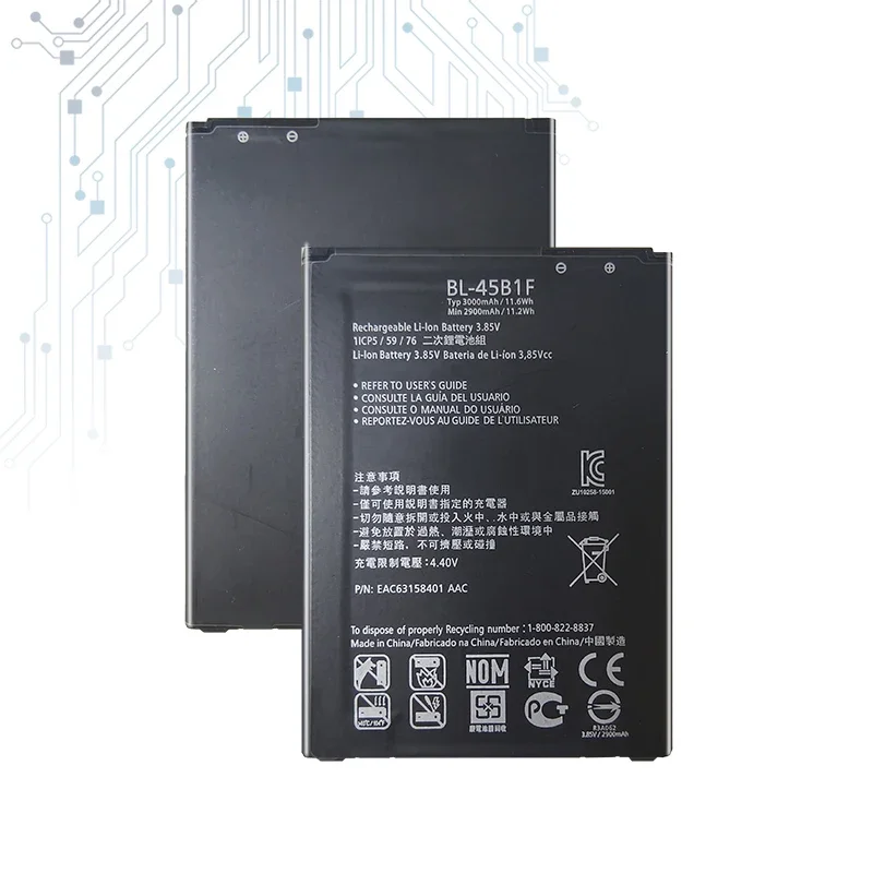 Аккумулятор 3000 мАч BL-45B1F для LG V10 H968 H961N F600 F600L F600S F600K BL45B1F
