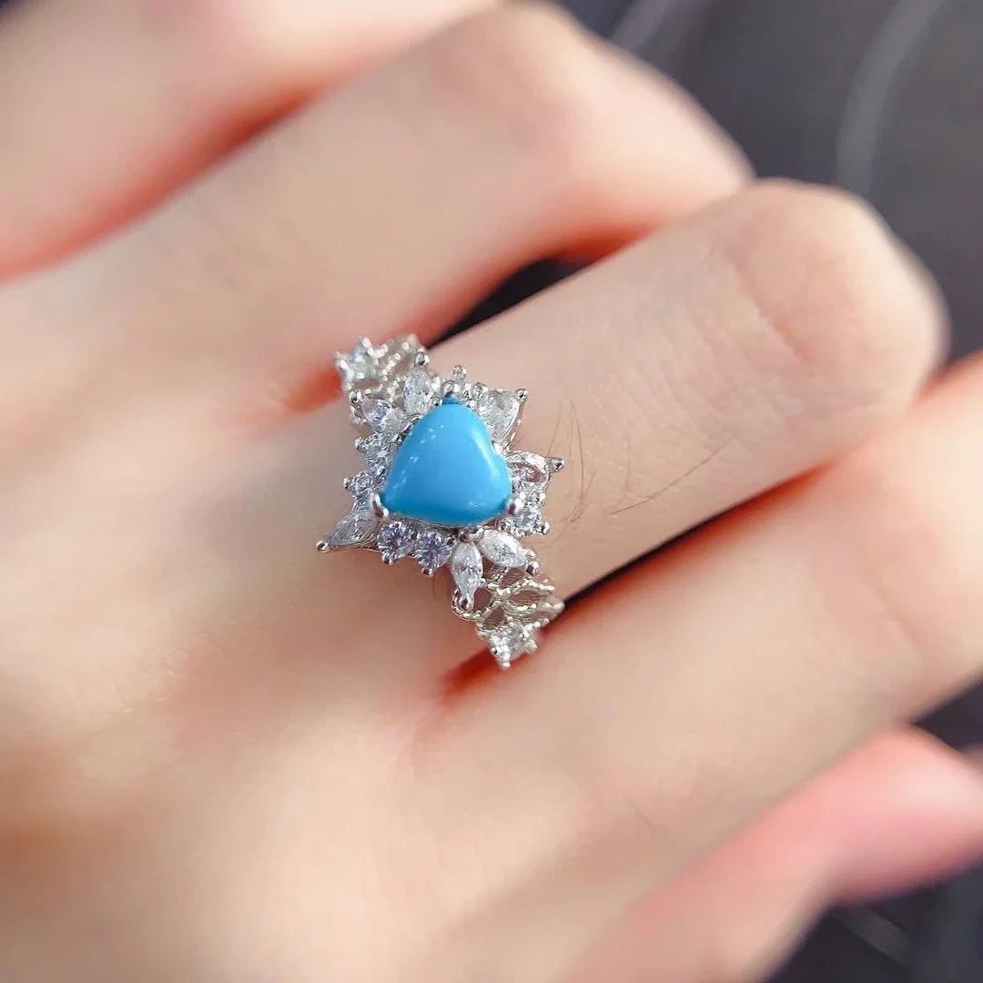 Украшения из серебра 925 пробы с драгоценными камнями 6 мм