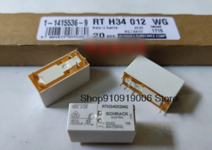 Новый импортный оригинальный 5 шт./лот RTH34012WG RTH34012 34012WG 1-1415536-9 12 В 12 В постоянного тока 6 контактов