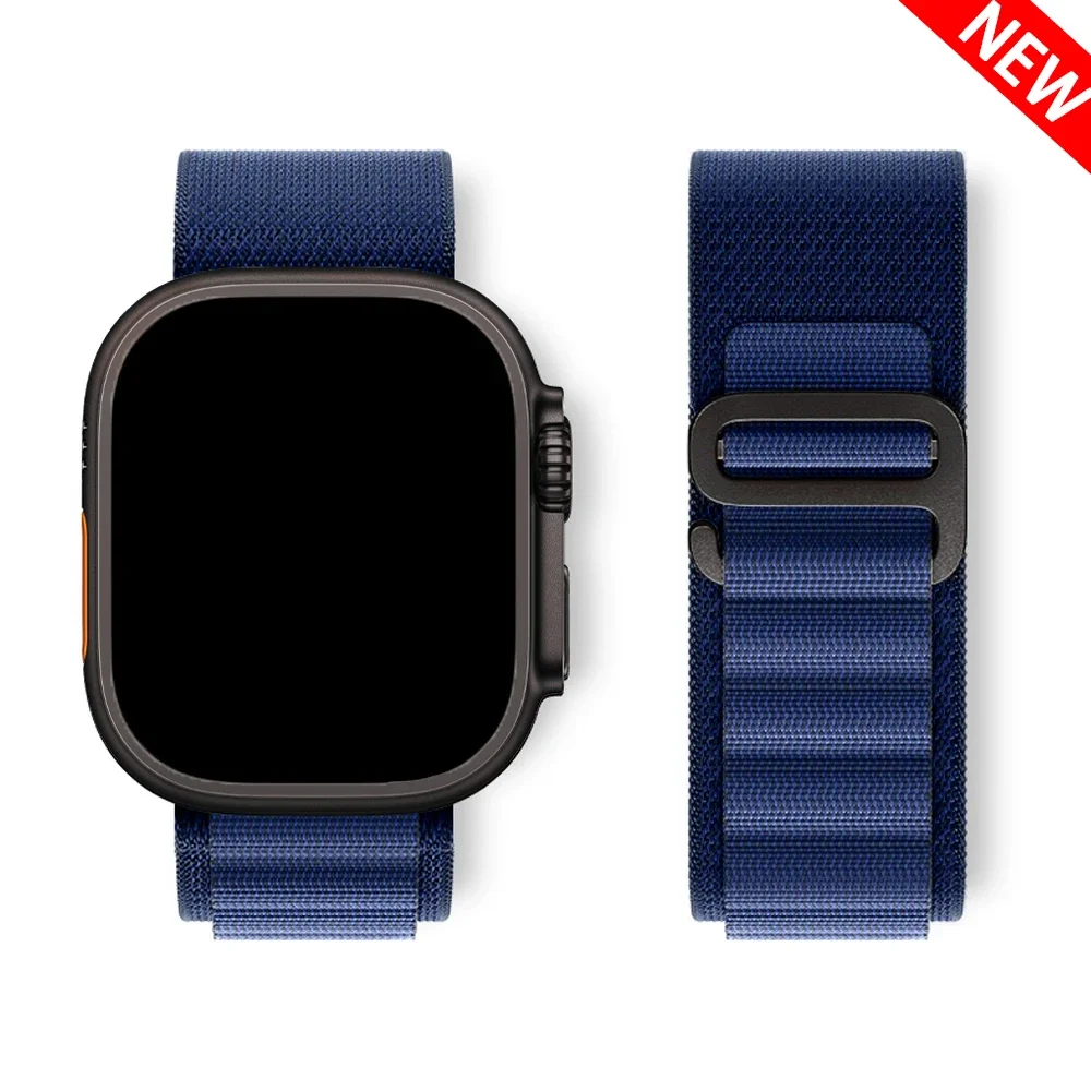 Фото Alpine Loop for apple watch band ultra 2 49mm Series 10 46mm 42mm 40-44mm 45mm 41mm G-hook sport straps iwatch 10 9 8 7 6 SE 5 4 №3