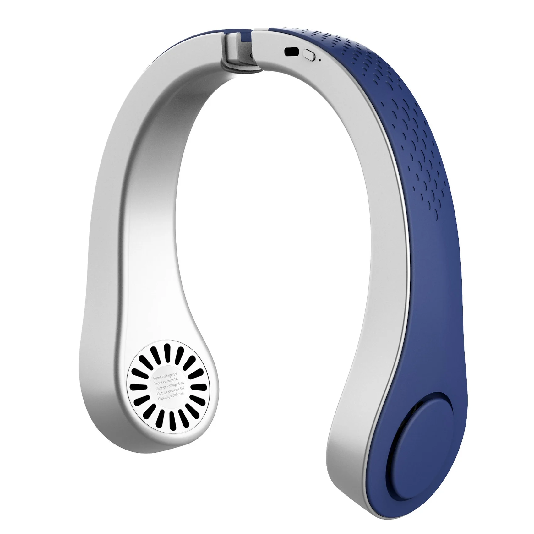 

Personal Neck Fan,Rechargeable Hands Free Bladeless Portable Mini Fans,Wearable Neck Fan for Travel Sports Office Blue