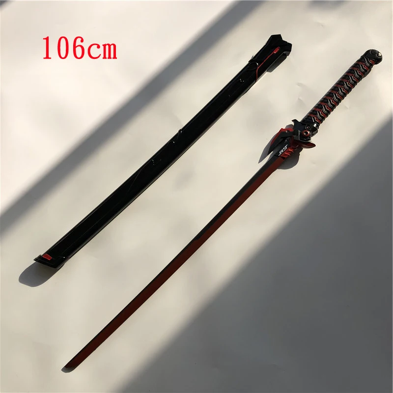 Overwatch косплей игра Genji злый дух нож ножны Shimada Katana 1:1 ролевая ПУ оружие Модель