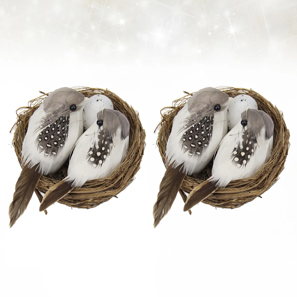 

Birds Decoration Garden Ornaments Ornament Artificialbird Cakeeaster Rusty London Home Eggs Decor Decorative Wedding
