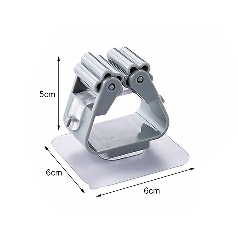 

3PCS Quality Wall Mop Holder Adhesive Hooks Brush Broom Hanger Kitchen Storage Hook Bathroom Organizer Hooks Housekeeper On Wall