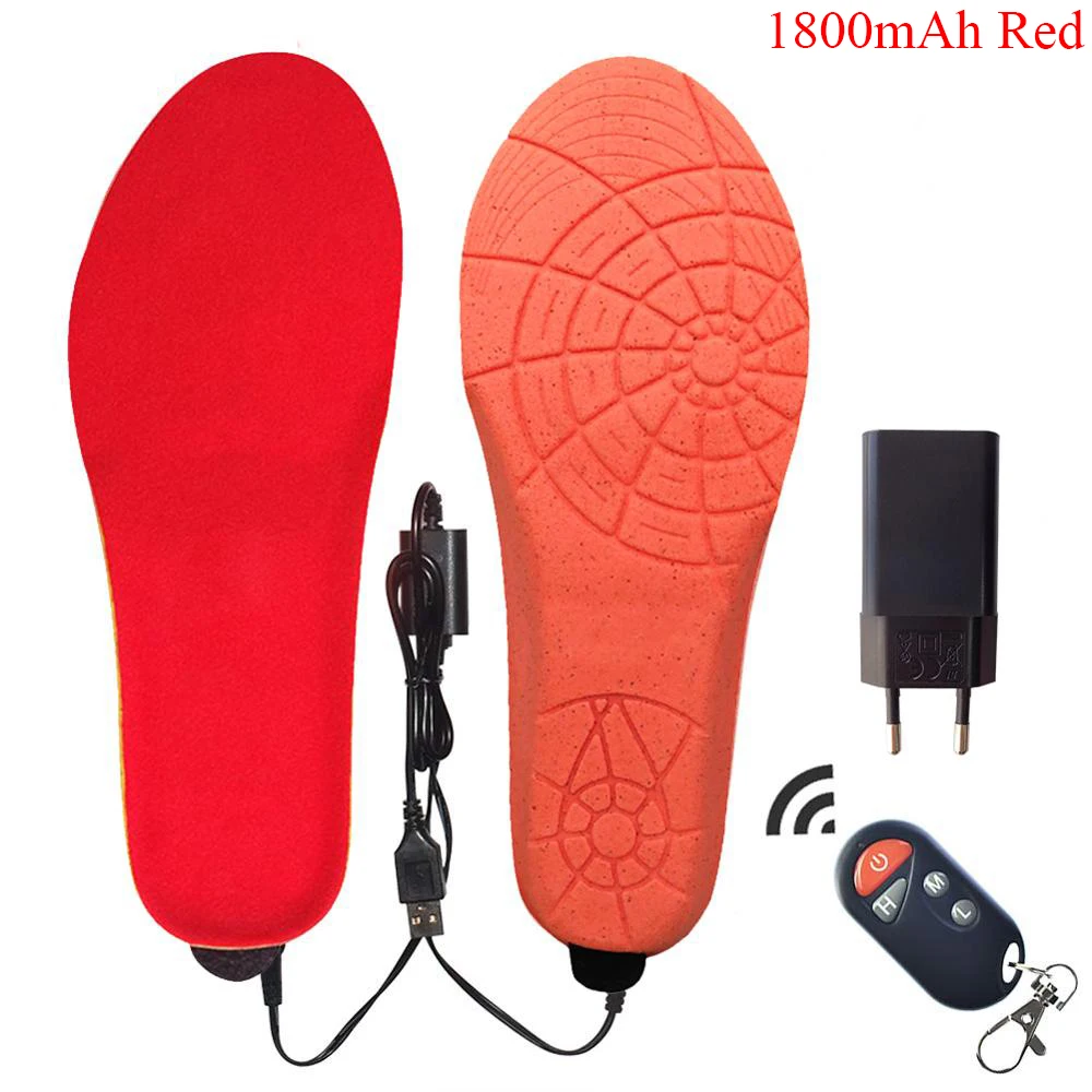 New winter foot warmer unisex heating insoles, rechargeable USB electric heating insoles, ski fishing camping warm insoles