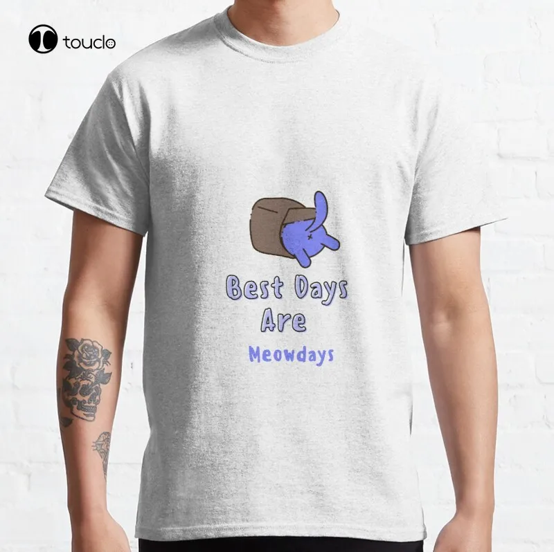 

Классическая футболка унисекс New Best Days Are Meowdays 8, хлопковая футболка