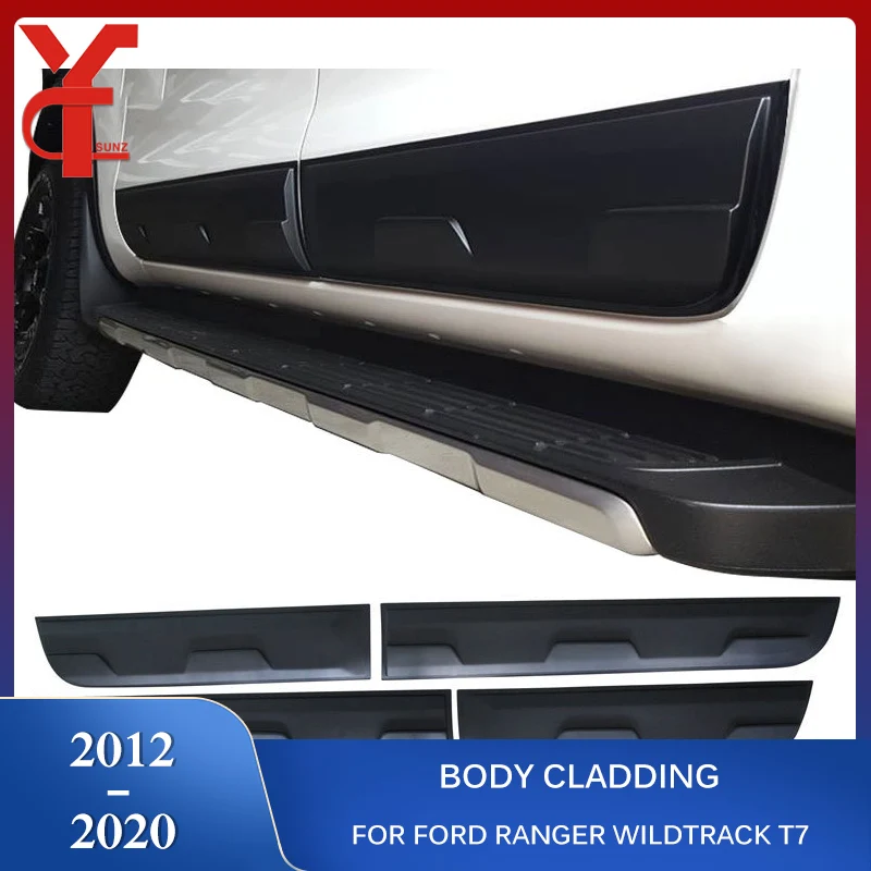 2012-2021 Body Cladding For Ford Ranger Wildtrak T6 T7 T8 2012 2013 2014 2015 2016 2017 2018 2019 2020 2021 Accessories Body Kit images - 6