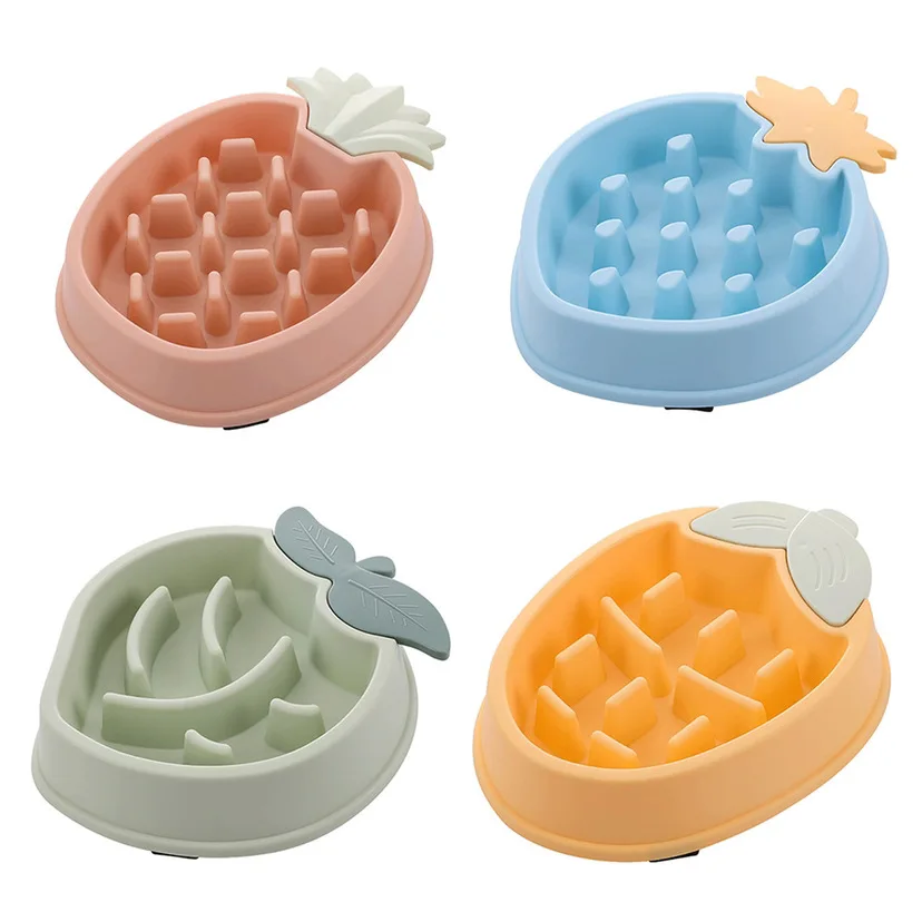 

Obesity Large Prevent Non-slip Pet Non-slip Feeder Dogs Feeding Down Food Supplies Pet Bowl Slow Dish Bowls Dog Eating