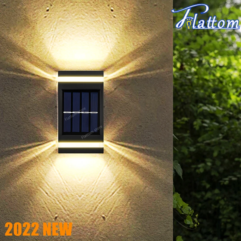 Светодиодные уличсветодиодный настенные лампы на солнечной батарее