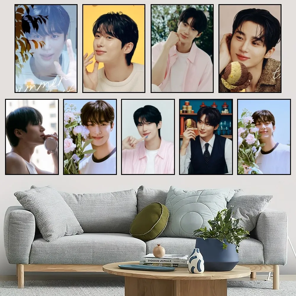 B-Byeon Woo-seok Корея P постер маленький бар кофейня Декор эстетическое искусство