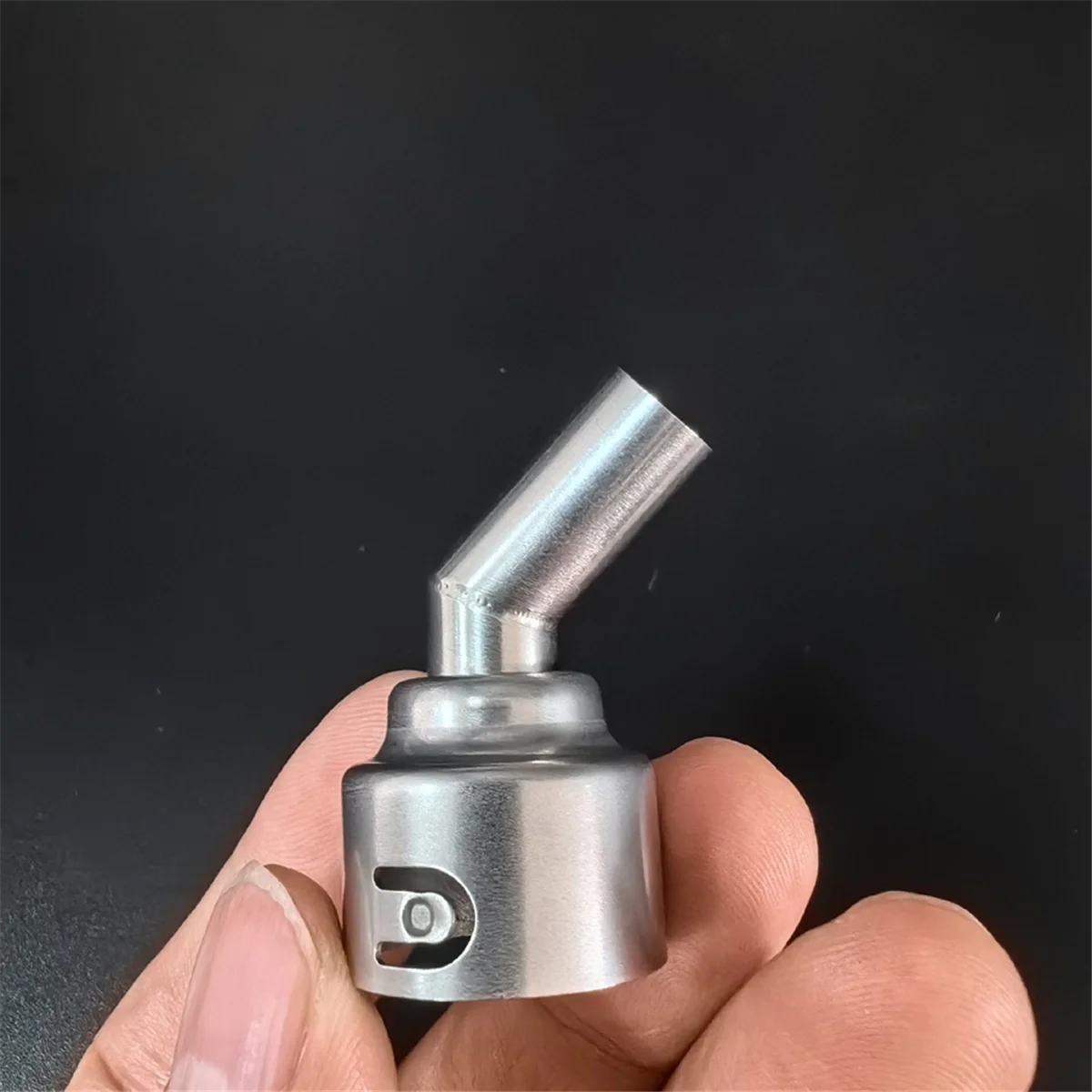 Фото Для SUGON 8650/8630/8610DX-PRO паяльная станция горячего воздуха изогнутое насадка 45 градусов 5 мм/8 мм/10 мм изогнутое угловое тепловое сопло №4