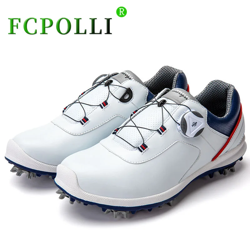 

Professional Golf Shoe Spikes for Man Waterproof Leather Golf Training Men Luxury Brand Gym Sneakers Mens Anti-Slip Golf Sneaker