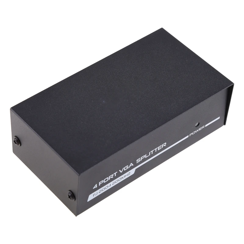 

4 Port VGA Frequency Divider 200Hz Video Splitter High Frequency 1600*1280 Resolution 25m Transmission Distance