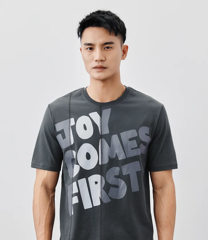 

J0984 summer new half sleeve printed men's T-shirt