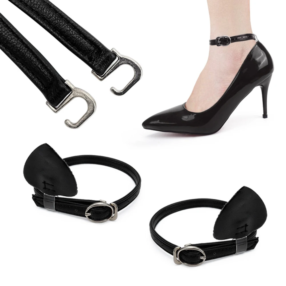 

High Heels Anti Slip Shoe Strings Ankle Shoelace Replacement Accessories Womens Detachable Shoe Straps with Buckle