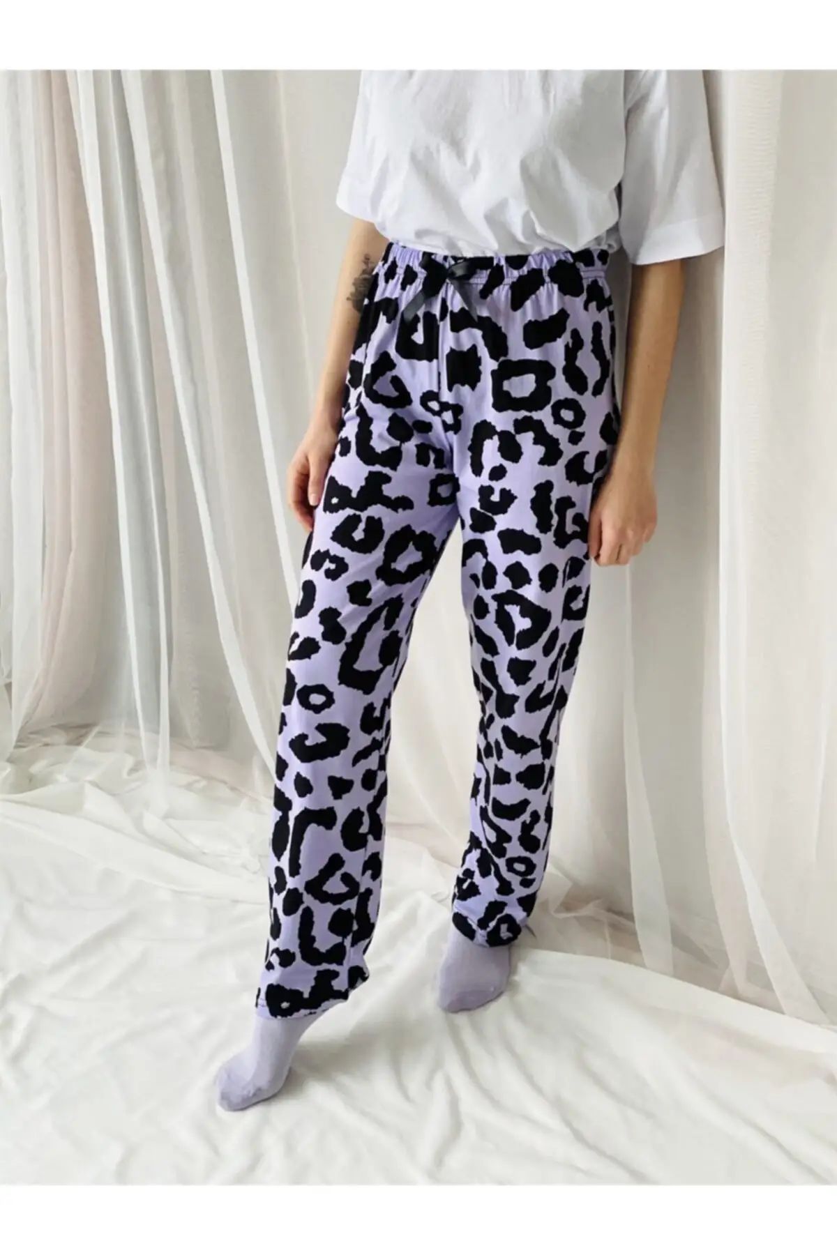 

Women's Pajamas Home Pajamas Lilac Sleep Lounge Pajamas Nightwear Sleepwear Night Suit Casual Home Clothing