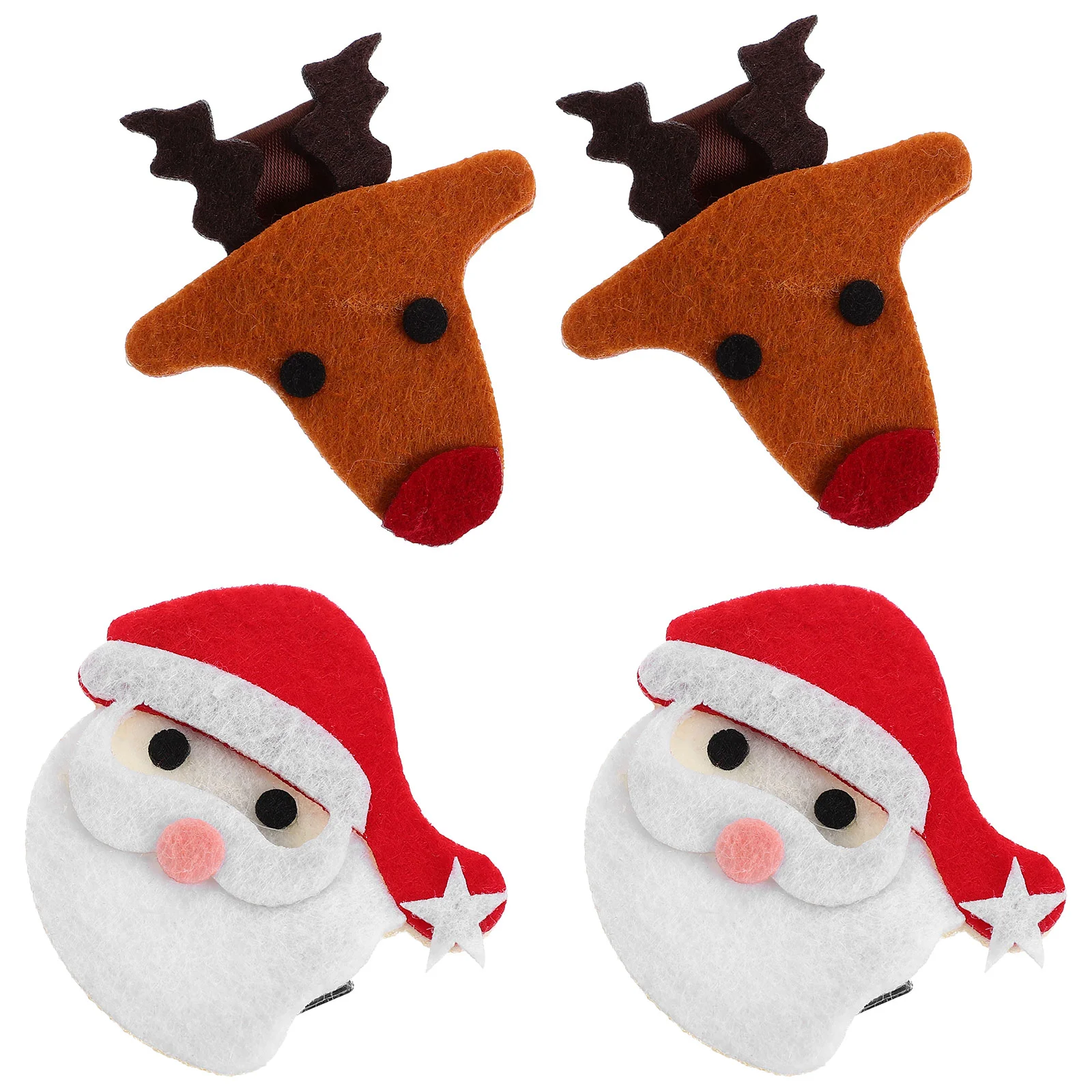 

Hair Accessories Cartoon Barrette Christmas Headwear Accessory Barrettes Clip Clips Xmas Lovely Hairpins