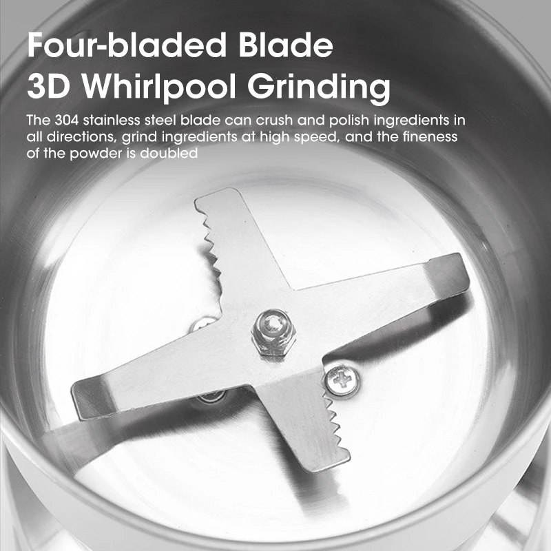 Электрическая кофемолка из нержавеющей стали измельчитель орехов семян трав