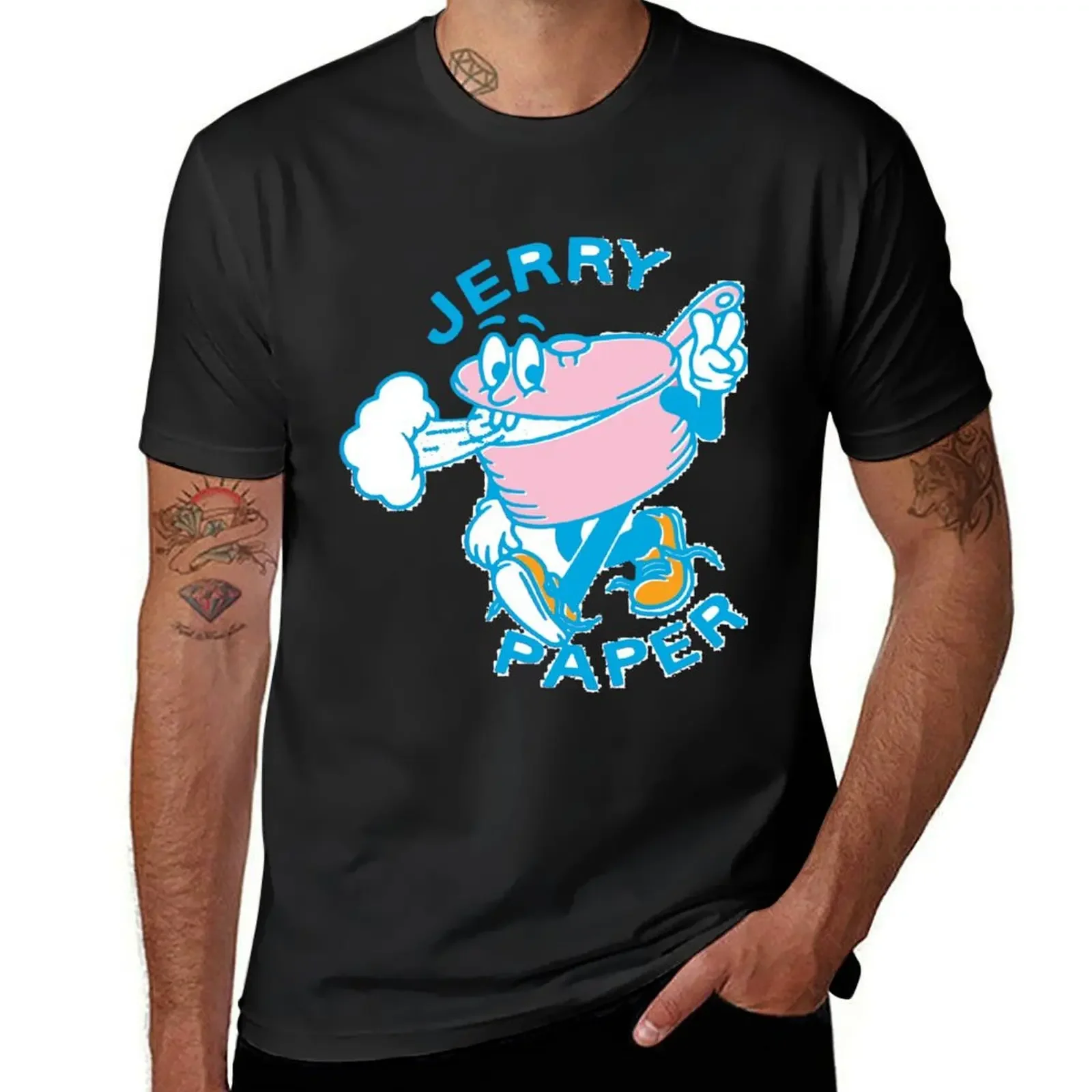 Футболка с рисунком Джерри из бумаги футболки аниме мужские