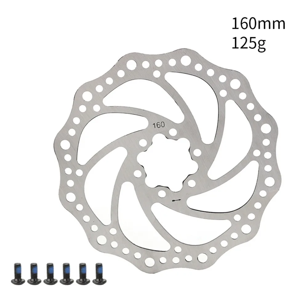 

Mountain Bike Disc Brake Rotor 140/160/180/203mm Cycling 6 Bolts Rotor Efficient Cooling Brake Disc MTB Bicycle Accessories