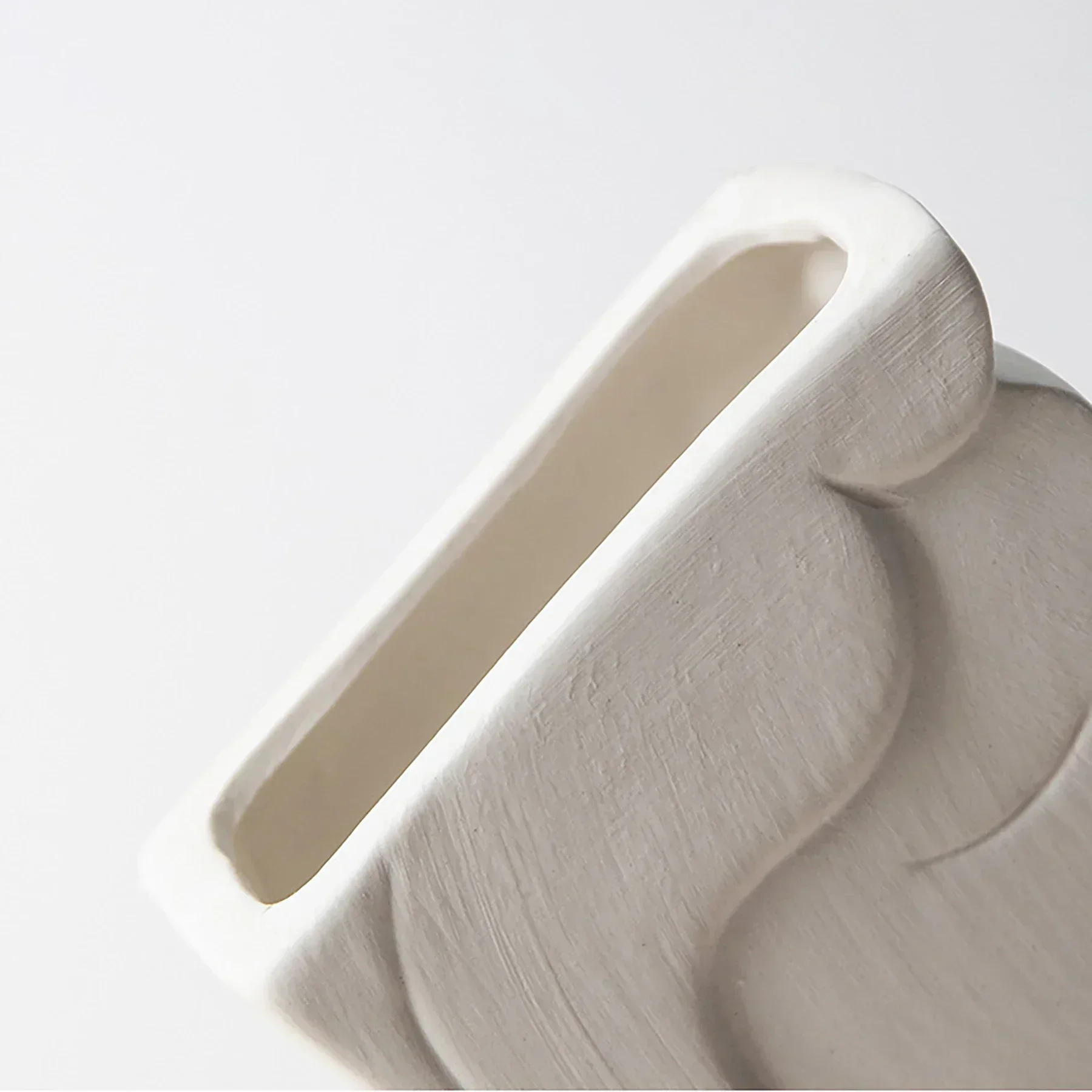 Креативная ваза с человеческим лицом декоративный цветочный горшок сушеные