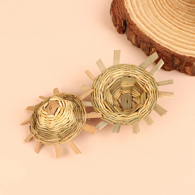 Миниатюрная плетеная головная уборка для кукольного домика ручная работа модель