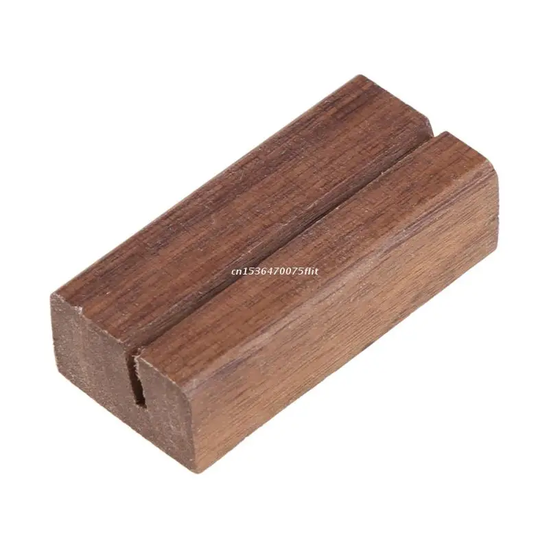 

Wooden Numbers Photo Display Stand Business Card Holder Name Memo Clips Office Desk Organizer Dinner Party Dropship