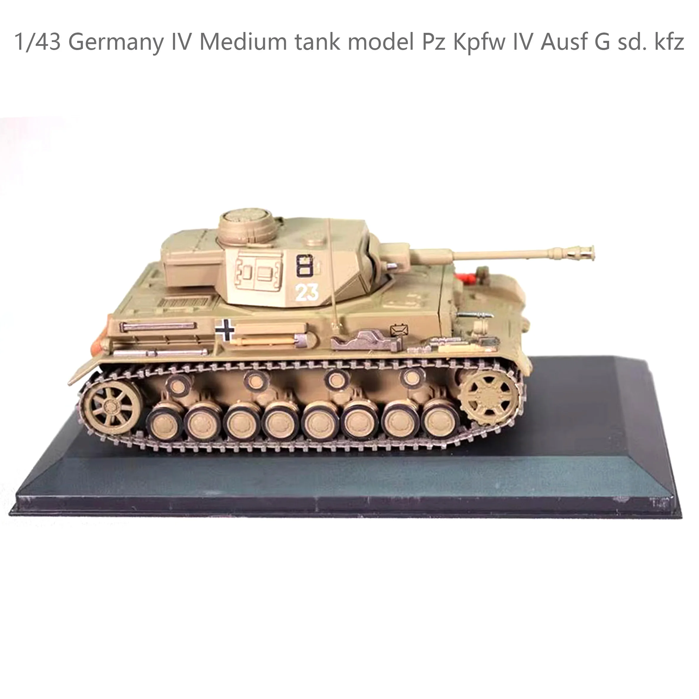 

1/43 Germany IV Medium tank model Pz Kpfw IV Ausf G sd. kfz 161 Alloy Collection Model