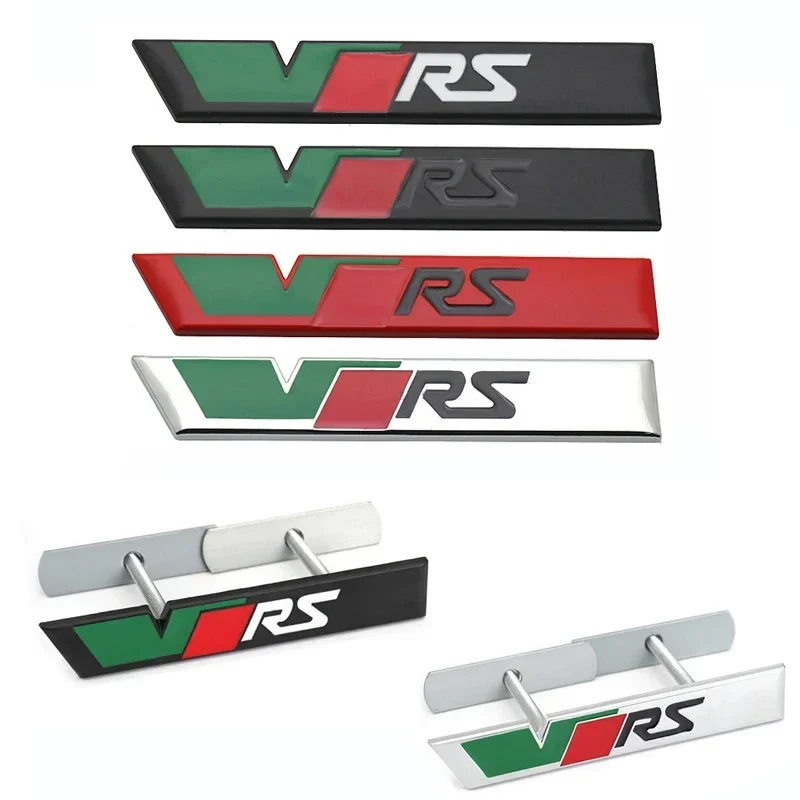 Металлический логотип VRS значок передней решетки автомобиля эмблема багажника