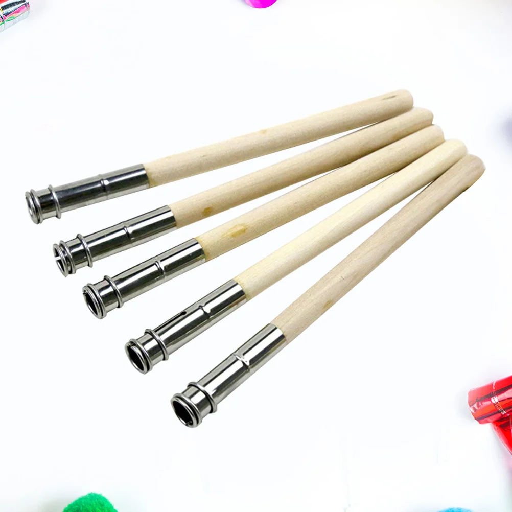 

5pcs Wood Single-head Extender Drawing Drawing Pen Extender for Students Officer Teachers