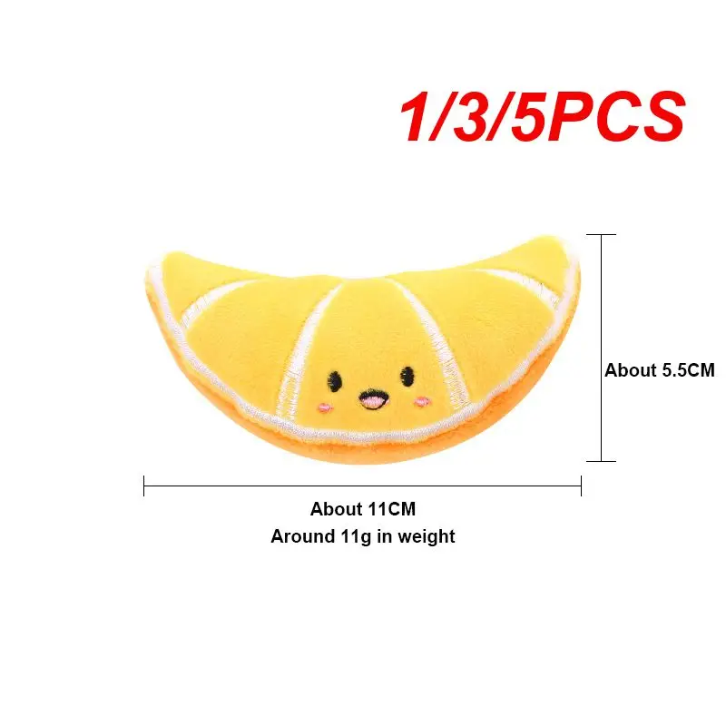 

1/3/5PCS Cat toys cute fruit series plush toy contains catnip bite-resistant pet product sигрушки для кошек gatos kitten toys