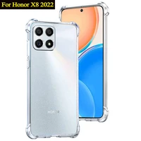 soft clear case for honor x8 2022 honor x8 6 7 phone cases honorx8 honor x 8 shockproof silicone cover honor x8 case honor x8